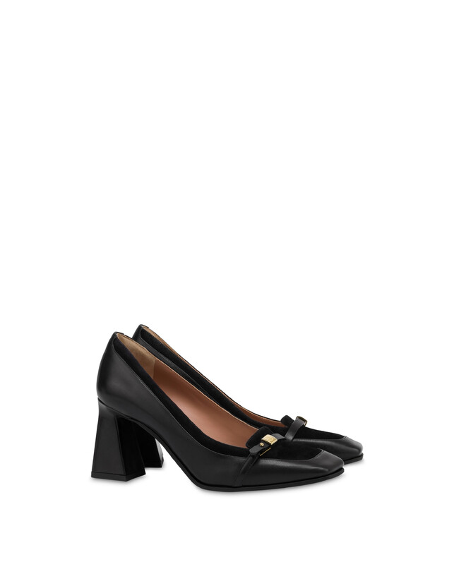 Damen-Pumps aus Kalbsleder und Wildleder Photo 2
