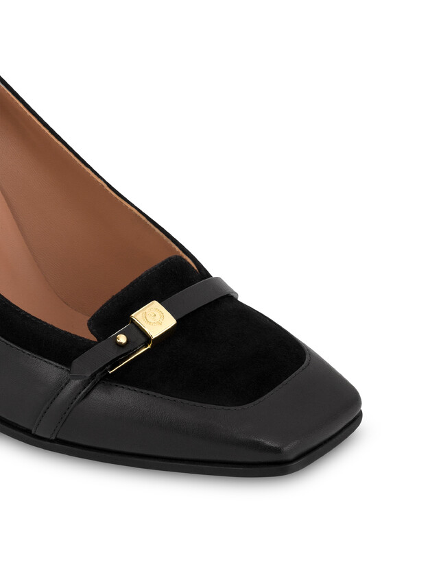 Damen-Pumps aus Kalbsleder und Wildleder Photo 4