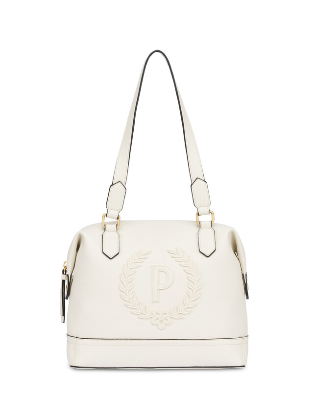 Barrel Bag Crown in Grained Pu Photo 1