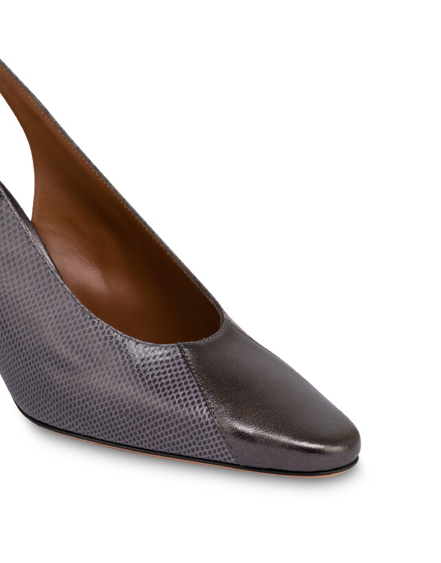Re-Archive Pumps aus Schlangenleder und Lammfell Photo 4