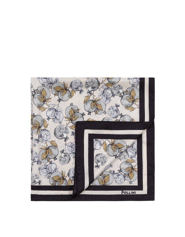Foulard in seta a fantasia Melograni Photo 1