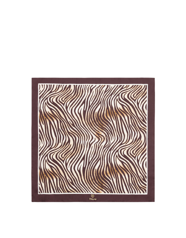 Foulard in seta con stampa Animalier Photo 2
