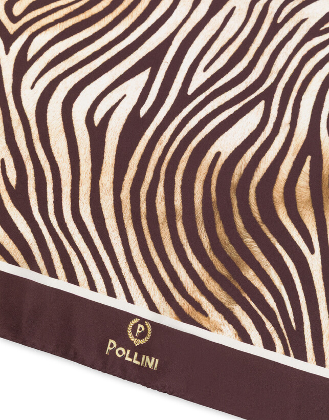Foulard in seta con stampa Animalier Photo 3