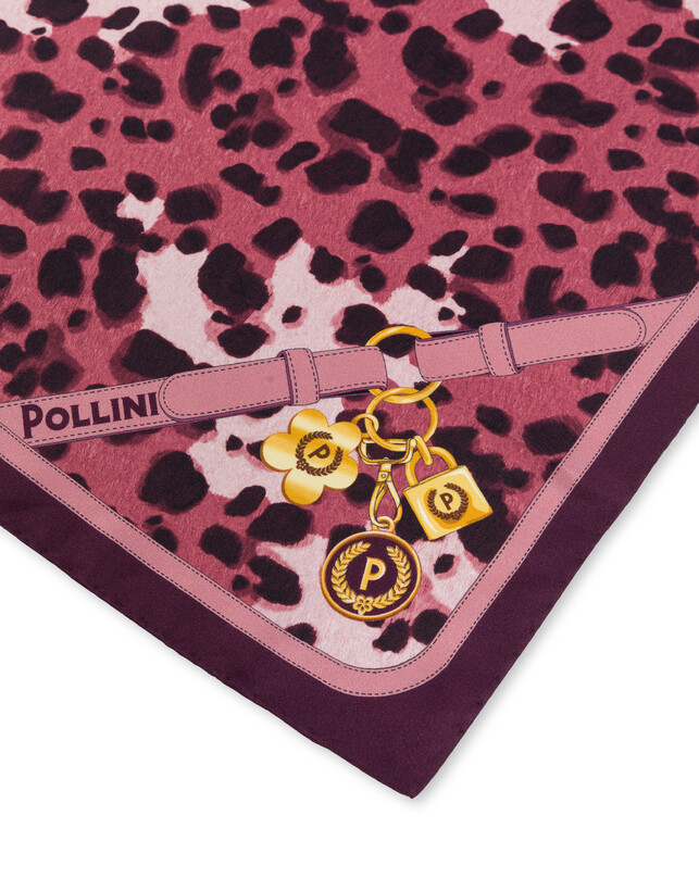 Foulard in seta con stampa maculata Photo 3