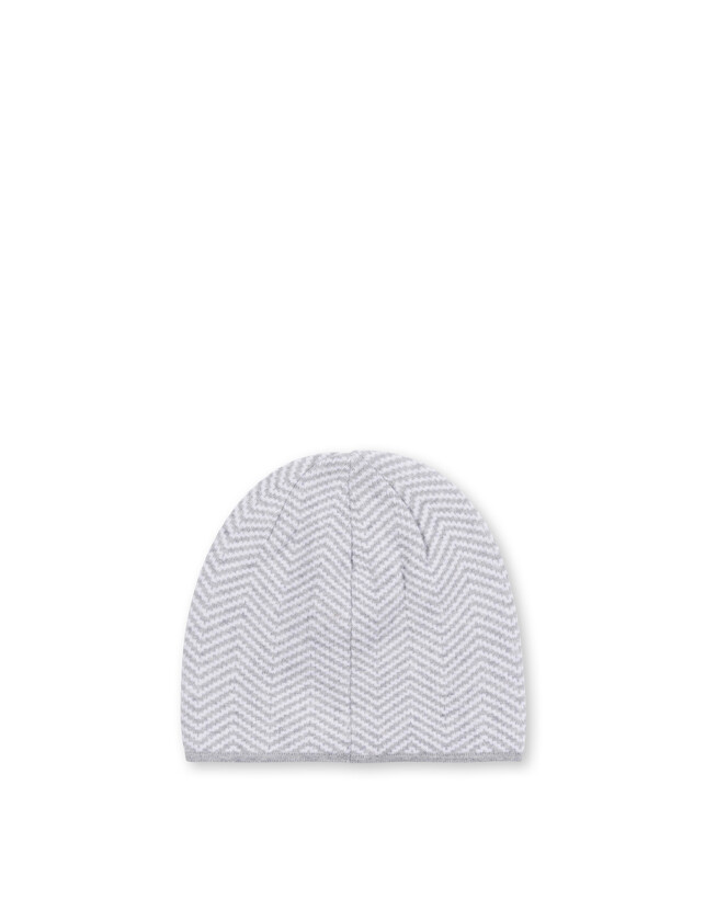 Morbido cappello in misto lana con stampa chevron Photo 2