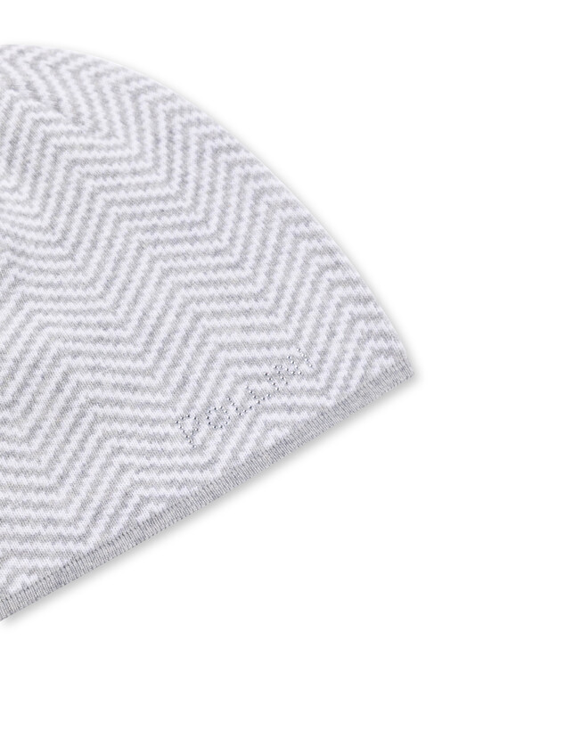 Morbido cappello in misto lana con stampa chevron Photo 3