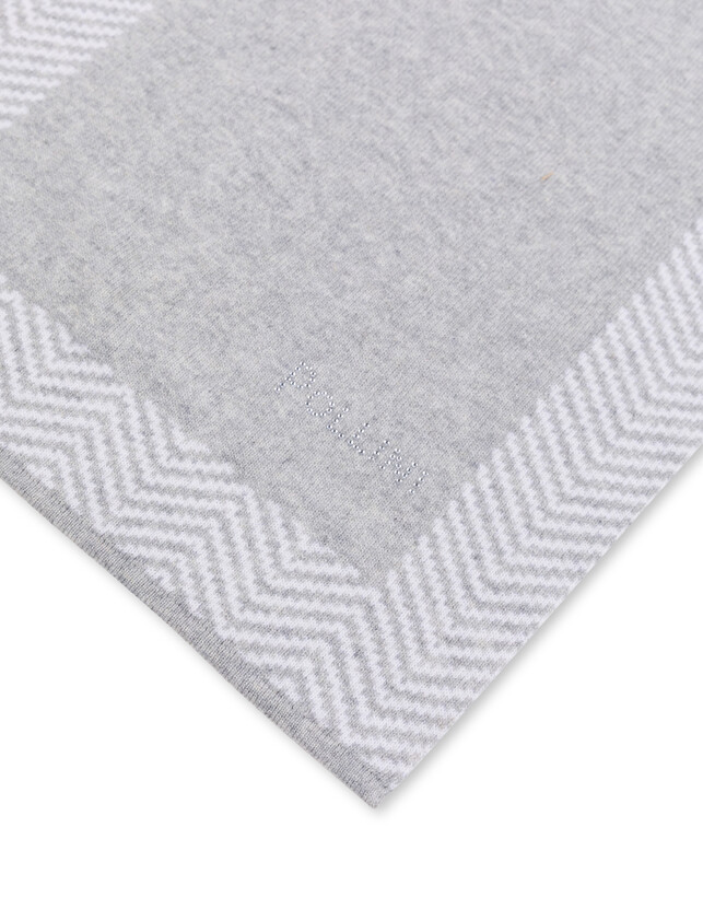 Sciarpa in misto lana con stampa chevron Photo 3