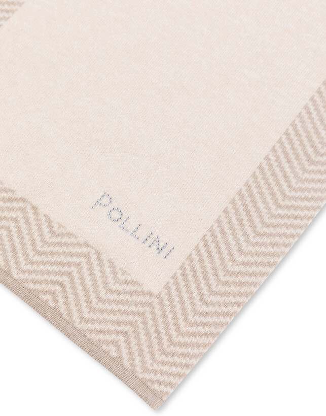 Sciarpa in misto lana con stampa chevron Photo 3