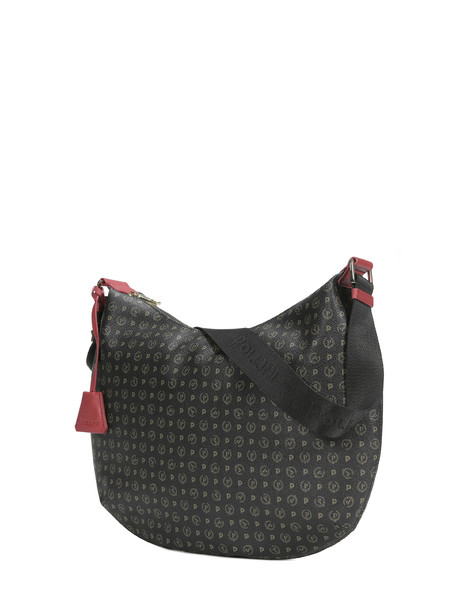 Borsa Hobo Heritage Logo Classic Nero/lacca