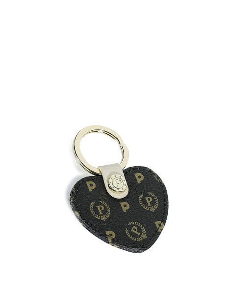 Portachiavi Cuore Heritage Logo Classic Nero/avorio