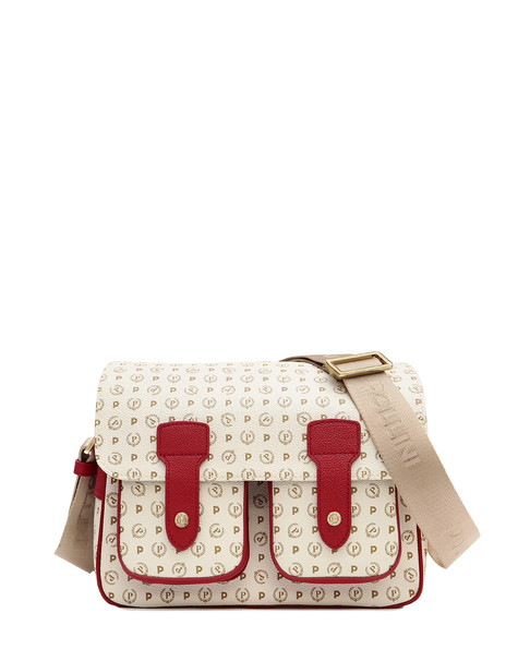 Borsa A Spalla Ivory/laky Red