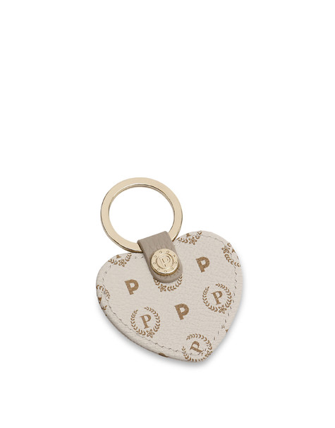 Portachiavi Cuore Heritage Logo Classic Avorio/ghiaccio