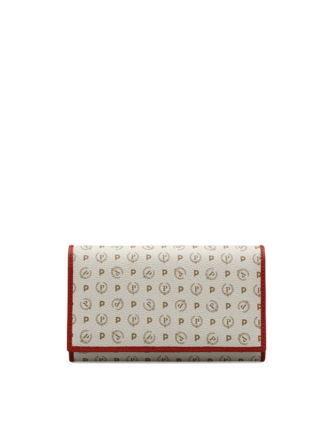 Portafogli Ivory/laky Red