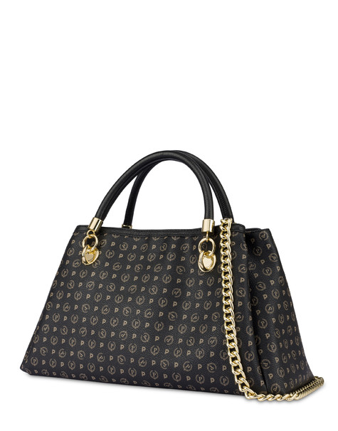 Heritage Logo Classic Handbag Black/black