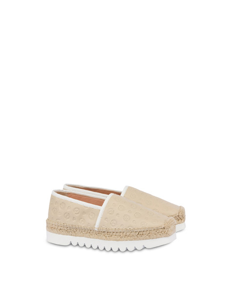 Espadrillas Heritage Logo Embossed Avorio