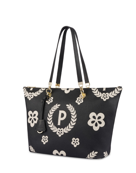 Heritage Pvc Shopping Bag Black/black/black