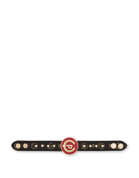 Bracelet With Maxi Stud P-laurel Heritage Bijoux Black/laky Red