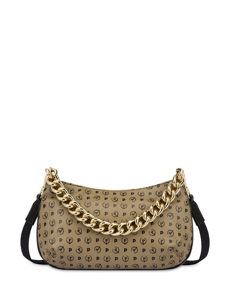 Heritage Soft Touch Chain Crossbody Bag Taupe/black