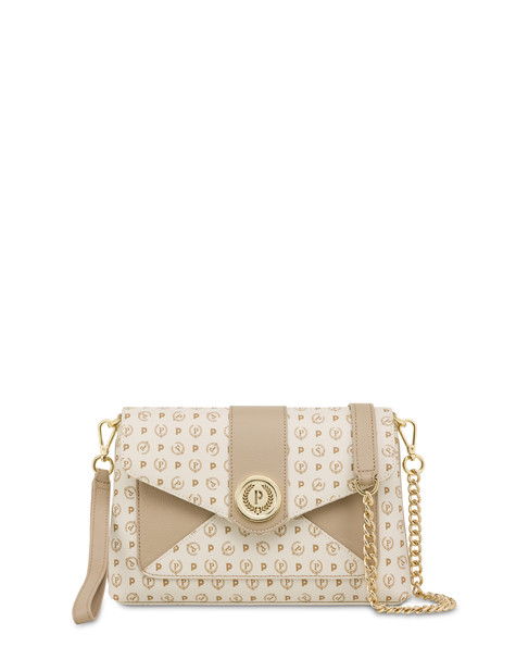 Heritage Logo Classic Shoulder Bag Ivory/ice