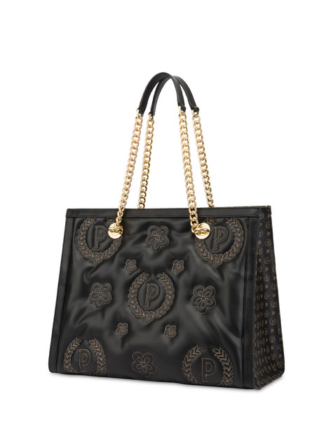 Tote Bag Con Manici Amovibili Puffy Heritage Nero/nero/nero