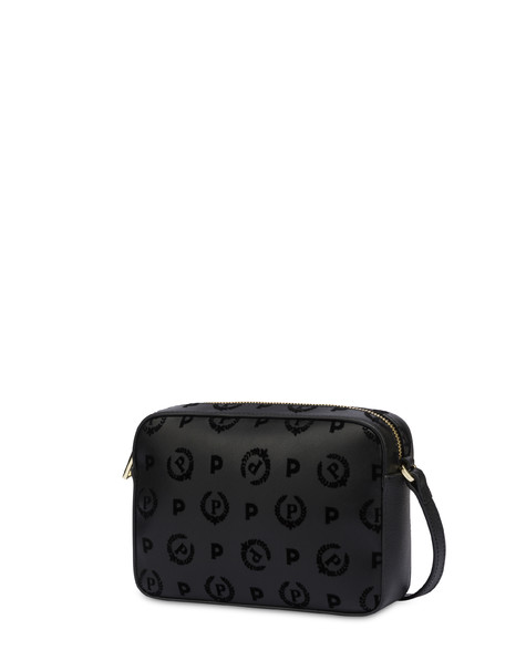 Heritage Flock Shoulder Bag Black/black