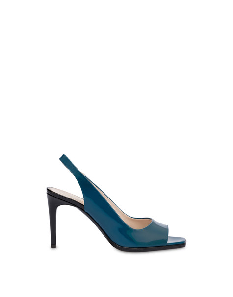 Slingback In Vernice Attitude Pavone/nero