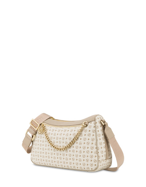 Heritage Logo Classic Pvc Shoulder Bag Ivory/ice