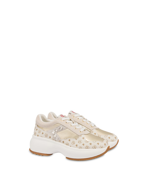 Forever Jeweled Rhinestone Sneakers Ivory/platinum