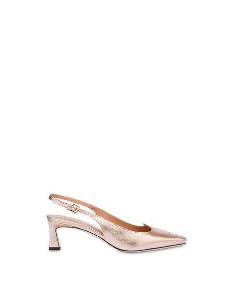 Slingback In Nappa Laminata Wave Rame