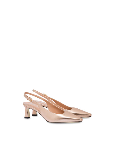 Slingback In Nappa Laminata Wave Rame