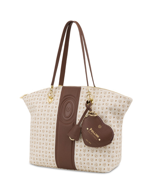 Heritage Tote Bag 70 Ivory/brown