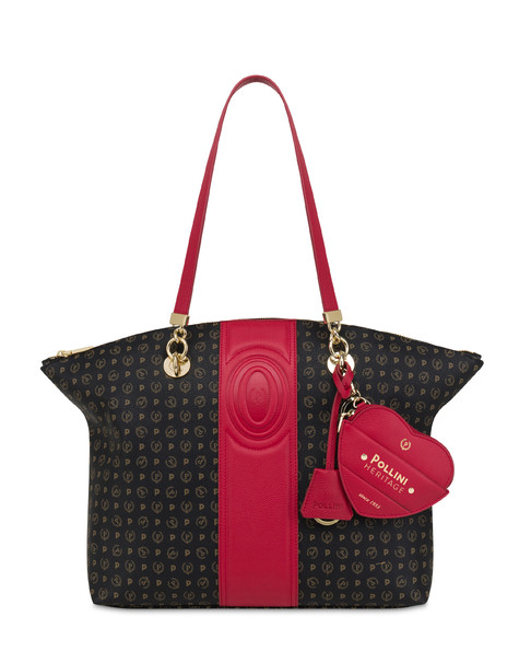 Tote Bag Heritage 70 Nero/rosso.