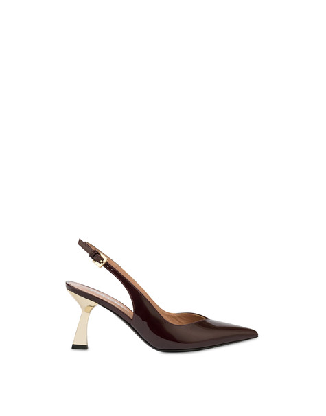 Slingback In Vernice Advance Mosto/platino