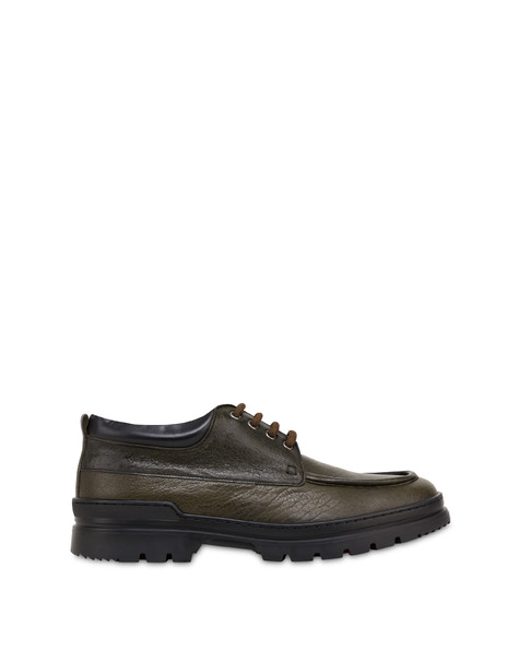 Derby In Nappa Vintage Ice Cracker Militare