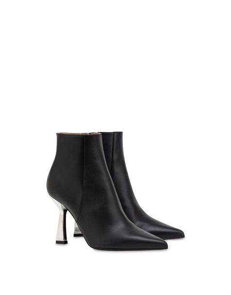 Advance Ivory Nappa Leather Ankle Boots Black/silver