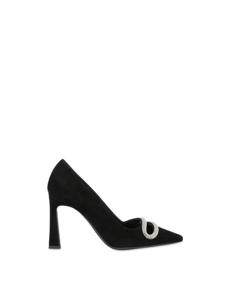 Bling Bling Suede Pumps Black