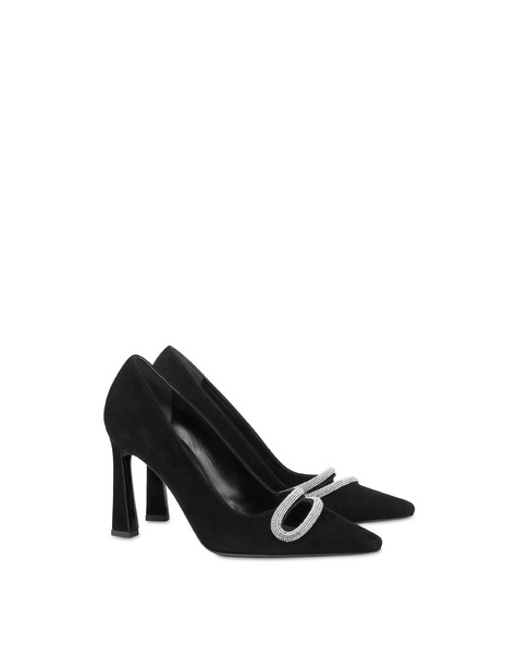 Bling Bling Suede Pumps Black