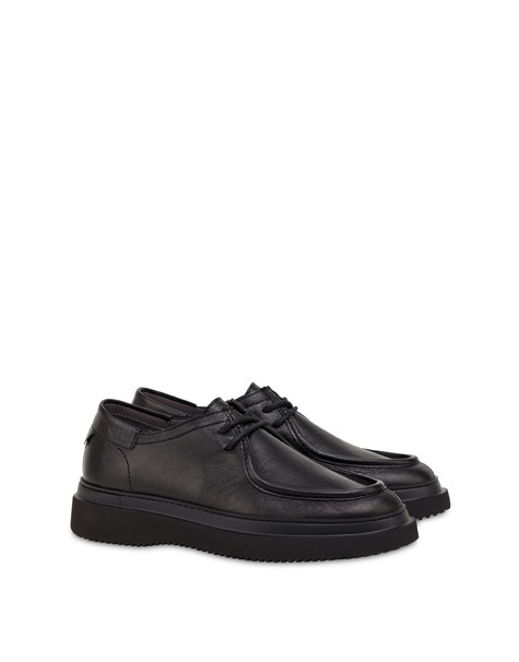 Convy Derby In Oiled Suede Black