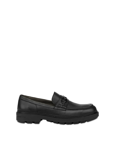 Kent Calfskin Moccasins Black