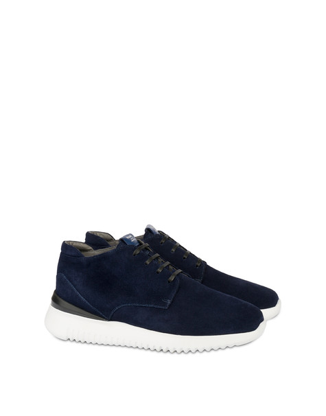 Desert Boot In Crosta Norfolk Blu