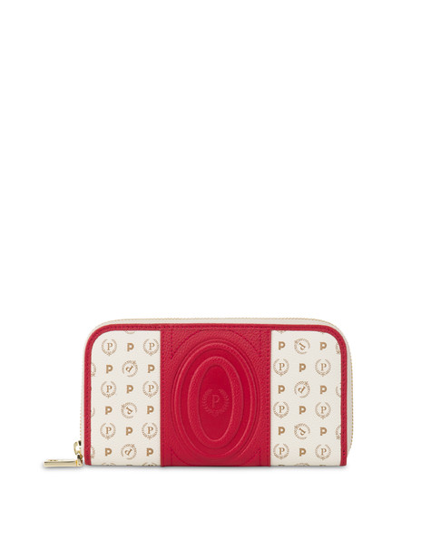 Zip Around Heritage 70 Wallet Ivory/red