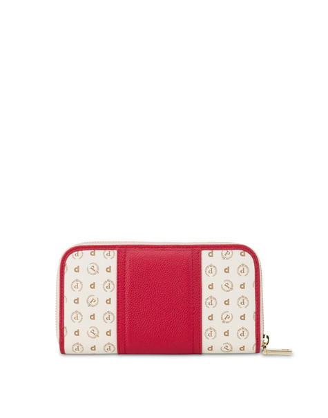 Zip Around Heritage 70 Wallet Ivory/red