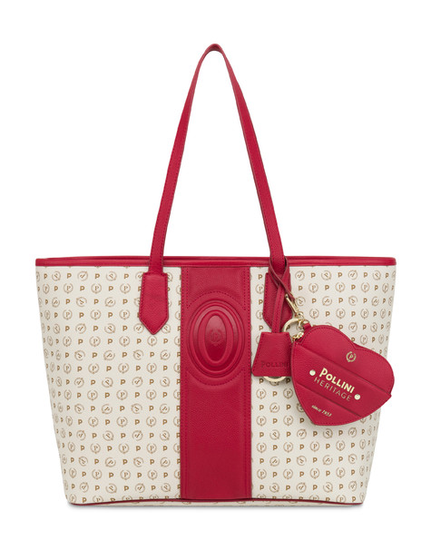 Heritage 70 Shopping Bag Ivory/red