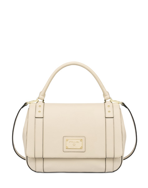 Serena Top Handle Bag Crafted From Calf Leather Ivory