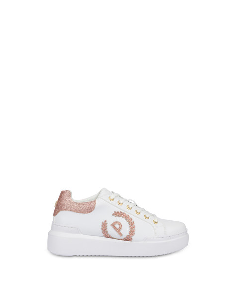 Sneakers Carrie Con Glitter Bianco/antico