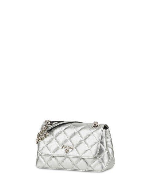 Waltzer Night Matelassé Shoulder Bag Silver