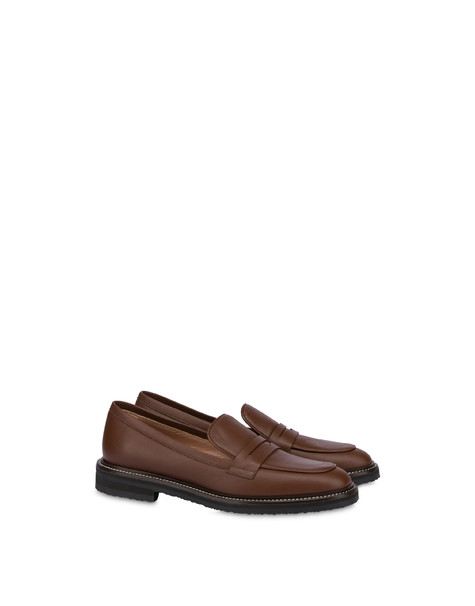 Artisan Touch Calfskin Loafer Wood/wood