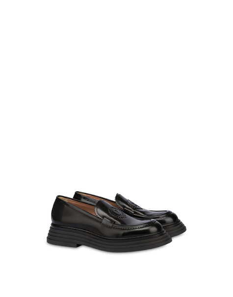 Stairway Loafer In Abraded Calfskin Black