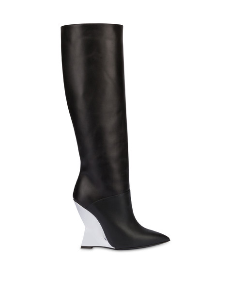 Extravagance Calfskin Boots Black/silver