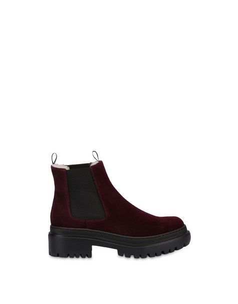 Winter Step Beatle Boot In Split Leather Must